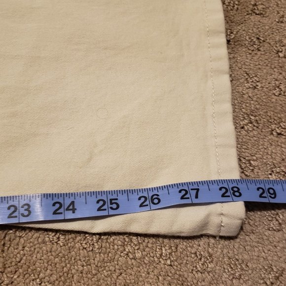 Jordache Flared Leg Denim Jeans Lo-Rise Stretch Beige Tan Women's 9/10 Pre-owned - Picture 10 of 10